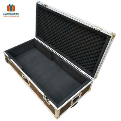 China Portable Aluminum Guitar Dvd Guitar Cd Train Makeup Medical Equipment Trolley Pilot Flight Case Tool Pull Rod Box With Drawers for sale