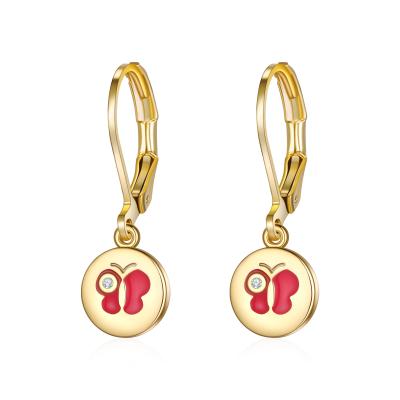 China Environmentally Friendly New Trends Cute Arc-knot Drop Earrings For Women Birthday Gift Child Exquisite Small Girl Earring for sale