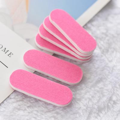 China 10pcs/pack Sponge Nail Folder 10pcs/pack Mini Files Sand Emery Board DIY Sandpaper Nail Tips Double Side Protect Nail Blue Pink Art Tools for sale