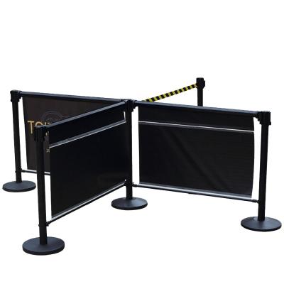 China Promotional high quality crowd control systems aligning barrier support 1100*900mm (standard size) or customized 1500*900mm for sale