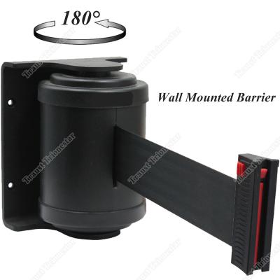 China Cassette Traust Centrifugal Wall Braking Mount Mounted Retractable 5m Queue Belt Queue Barrier Retractable Bracket for sale