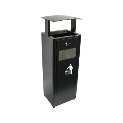 China Hot Sale Traust Ash Receptacle 280*330*890Hmm Metal Waste Steel Garbage Bins for sale