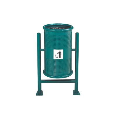 China Large Capacity Environment Sustainable Outdoor Metal Trash Can for sale