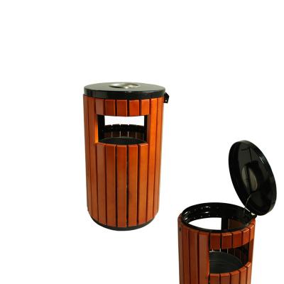 China Sustainable Garden Wooden Bin In High Quality For Street Use for sale