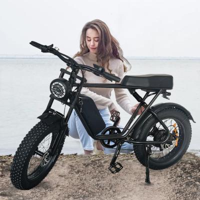 China Aluminum Alloy EU US UK Warehouse 7-Speed ​​1000W 15Ah With Phone Charging Port Electric Motorcycle Electric Bike 1000W Electric Bicycle For Adults for sale