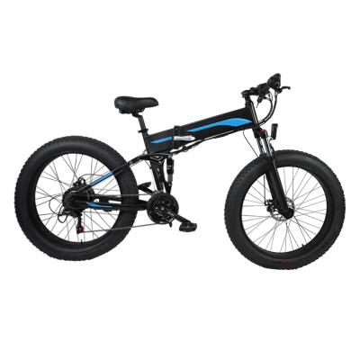 China Aluminum Alloy USA Warehouse Fast Shipping Long Range 40-60KM Electric Bicycle With 26inch Flat Tire Aluminum Frame E Bike for sale