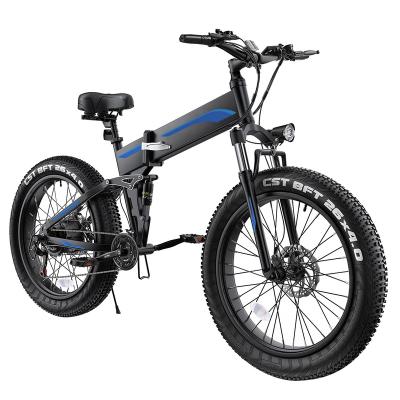 China Aluminum alloy USA warehouse fast shipping flat tire kids 500W motor 26inch mountain bike folding electric bicycle for sale