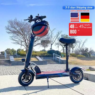 China EU USA Warehouse 10inch Tire Kick Adult E Scooter Better Than G30 MAX Electric Scooter With 800W Motor Max Speed ​​45KMH for sale