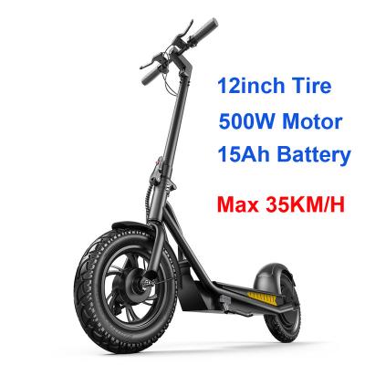 China EU USA Warehouse New Design Unisex 12 Inch Kick E Scooter 500W Long Range Foldable Electric Scooter 10Ah Adult for sale