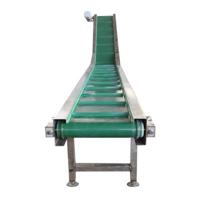 China Heat Resistant Professional Custom Small Slope Angle PVC Belt Conveyor System for sale