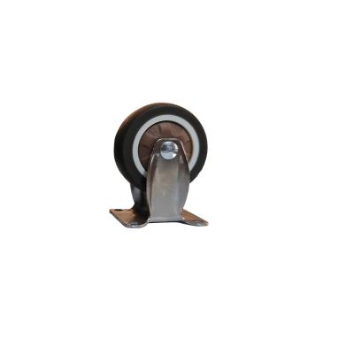 China swivel & Rigid Made In China Polyurethane / Thermoplastic Material Universal Rubber / TPR Small Caster Wheels for sale