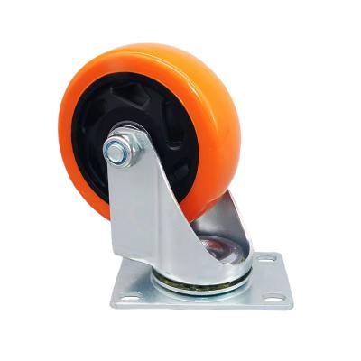 China swivel & 2.5/3/4/5 Inch Rigid Custom Solid Caster Wheels For Trolley Cart for sale