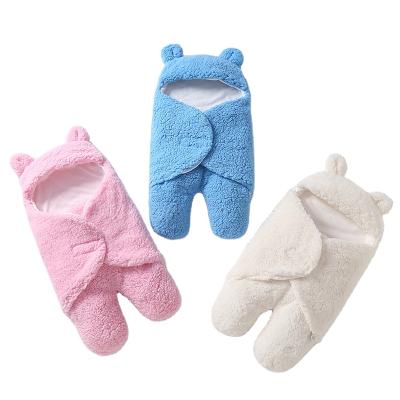 China Causal Baby Winter Split Leg Lambs Pile Standing Comforter Wrap And Shockproof Sleeping Bag for sale