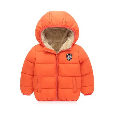 China Anti-wrinkle Winter Baby Boy Down Coat Children Cartoon Hooded Down Padded Jacket Children for sale