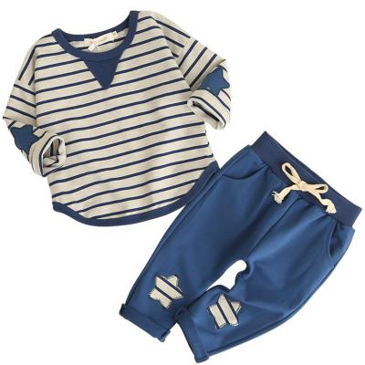 China Cotton Kids Clothing Sets Long Sleeve T-shirt + Pants , Autumn Spring Children's Sports Suit Boys Clothes for sale