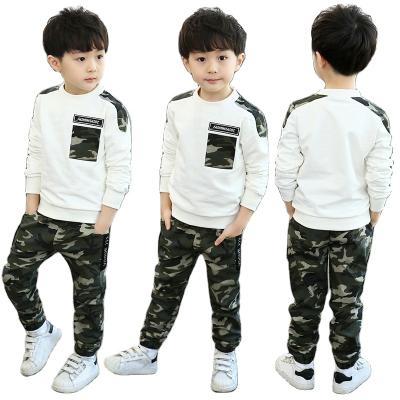 China Autumn Fashion Camouflage Kids Clothing Casual Sets Teens Children Boy Clothes for sale