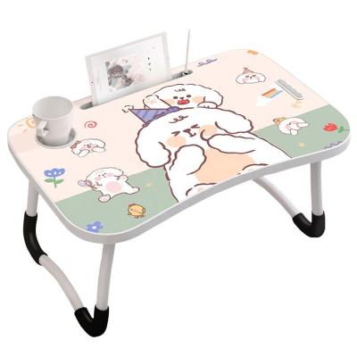 China Foldable Kids Studying Notebook Stand Wooden Portable Adjustable Bed Laptop Desk for sale