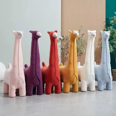 China (Other) Factory Direct Sale Adjustable Cheap Chair Stool Giraffe Shape Multi Color Optional Home Furniture Animal Stool for sale