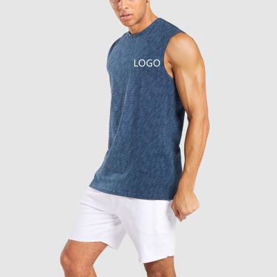 China QUICK DRY Custom Logo Summer Plus Size Workout Men's Fitness Vests, Bodybuilding Fitness Wear Gym Activewear Men's Sleeveless Tank Tops for sale