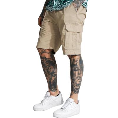 China Anti-Wrinkle Mens Soft Casual Sweat Shorts Sheer Polyester Workout Fitted Side Cargo Pocket Sweat Shorts for sale