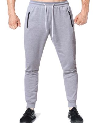 China Custom Size Logo Casual Knitted Loose Elastic Anti-wrinkle Sweatpants Running Straight Running Gym Printed Plain White Men Jogging for sale