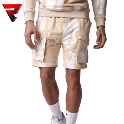 China Anti-Wrinkle New Arrivals Summer Clothing Custom Print Paint Men Sport Jogging 100% Cotton Shorts for sale