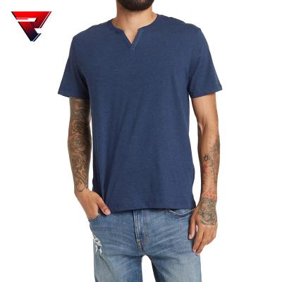 China QUICK DRY V-Neck Vintage Sleeve Shorts Streetwear Plain Premium Quality Blank Men's 2022 Manufacturer T-shirt for sale