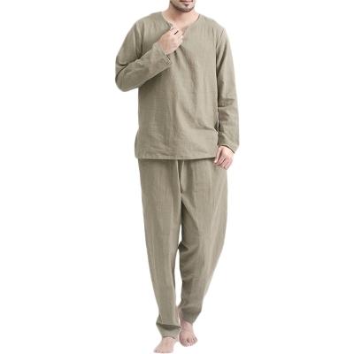 China Wholesale QUICK DRY Long Sleeve Family Sleepwear White Two Piece Sleepwear Plus Size Loungewear Set Men for sale