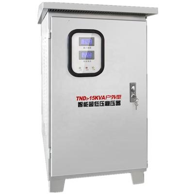 China Industrial Power Supplies 45kva 380v 480v SERVO MOTOR Voltage Stabilizer 50Hz 60Hz AVR Three Phase With LED Display for sale