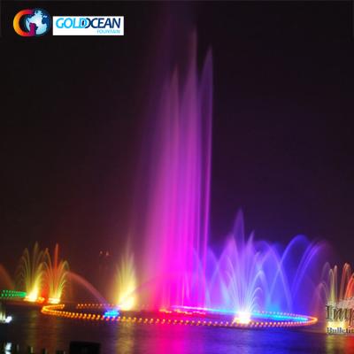 China Operator Program Control Water Fountain Spout Straight Upward Dancing Fountain For Gardens for sale