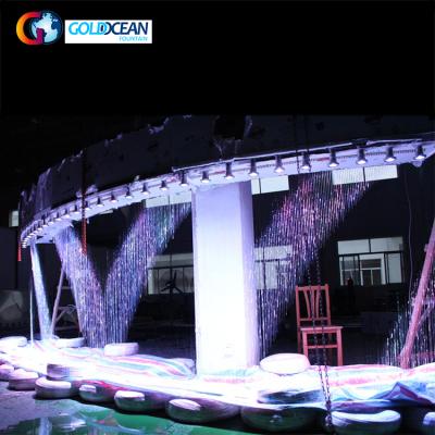 China Customized FREE DESIGN China Factory Price Digital Graphic Water Rain Curtain for sale