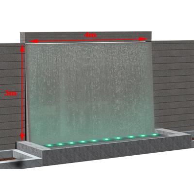 China FREE DESIGN Minimalist Customized Indoor Outdoor Led Wall Hanging Waterfall for sale