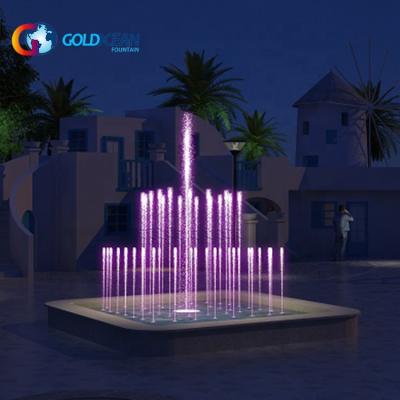 China Customized Manufacturer 1.4x1.4m Portable Built-in Music Dance Fountain With Solenoid Valve Without Sound System for sale