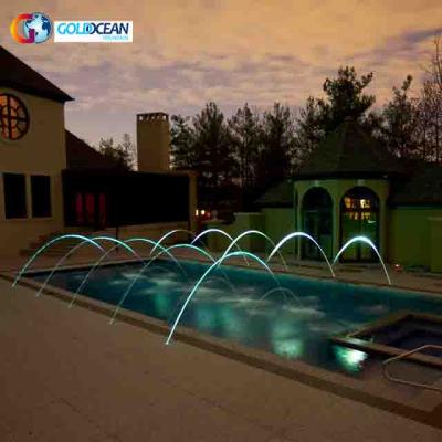 China All DESIGN FREE Glazy Water Column Clearly Jumping Jet Fountain For Swimming Pool for sale