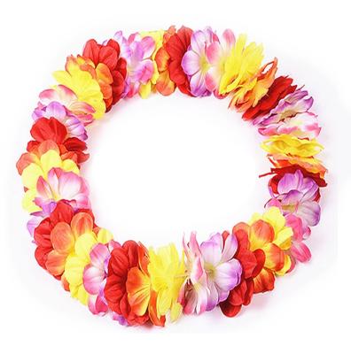 China Plastic Floral Leis Flower Leis Perfect For Luau Parties Summer Themed Puffs Or Beach Wear Perfect For The Luau Themed Birthday Party for sale