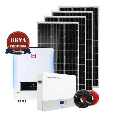 China Home wholesale price Hybrid complete solar energie system10kw 5kw 8kw Solar Power System on grid tie for home farm with subsidy for sale