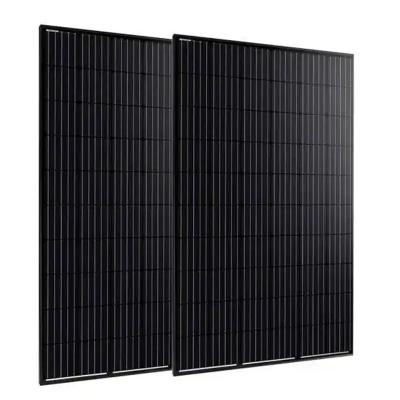 China High Efficiency Mono Solar Panel Perc mono Half Cells All Black Residential Solar Panels 400w 410w 450w 500w 550w plug and play pv Panel Full Black for Home Roof for sale