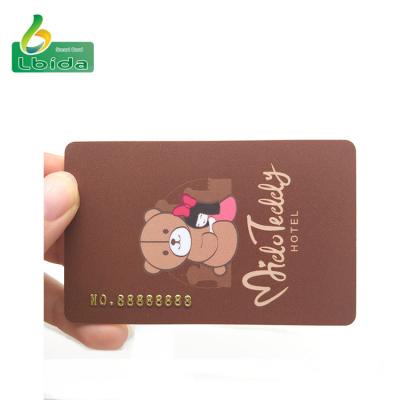 China Supermarket HF Embossed Number Card RFID Personalized Gift Loyalty Card for sale