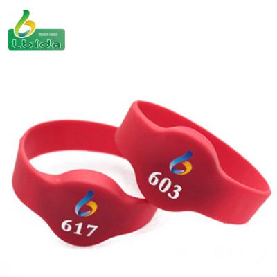 China Europe Use Former RFID Wristband HF Disposable Contactless Wristbands for sale