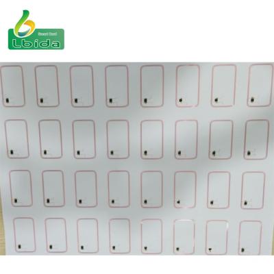 China Membership Card HF 13.56MHZ RFID Card PVC Inlay 3*7 Layout Prelam for sale