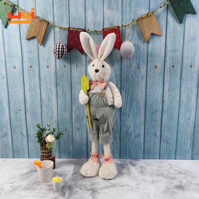 China Standing Couples Bunny Dolls Easter Bunny Figure Decoration Gifts / Design Spring Gifts Holiday Decorations Exclusive Home Decor for sale