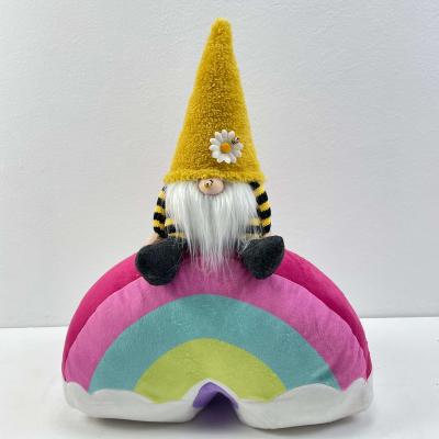 China Fashionable Doll Faceless Dwarf Plush Rainbow Core Fabric Irish Gnome For Gift for sale