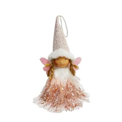 China Chinese Christmas Wing Angel Plush Gnomes Decoration Ornaments fabric making for sale