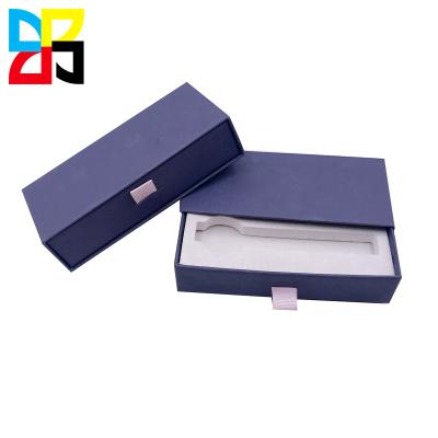 China Recycled Luxury Materials Custom Logo Gift Package Watch Box Classic Classic Gift Box With EVA Printing Service for sale