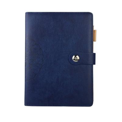 China paper & Cardboard Guangzhou Manufacturer Custom Printed Journal A5 Leather Diary Leather Notebook PU Leather Embossing Logo for sale