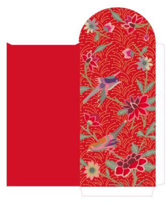 China Wholesale Custom Luxurious Chinese New Year Gift Envelope Ang Pow Red Envelope Package Red for sale