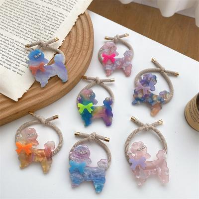 China Hair Claw Clips 2022 Hot Selling High Resilience Insist Acetate Cartoon Thin Headband Simple Wire Knotted Hair Ties For Women for sale