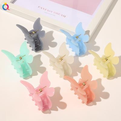 China Hot Selling Ins Hair Claw Claw Slides Jelly Color Elegant Hair Claws For Girls for sale