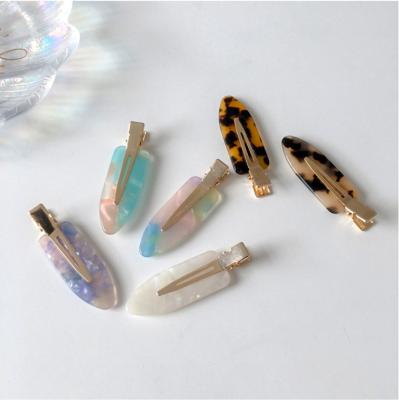 China Hair Clips Japanese Style Acetate Hair Clips Non-trace Hair Clips High Quality Fringe Hair Clips For Girls for sale