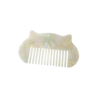 China Korean Hair Comb 2022 New Style Fashion Acetate Hair Comb 11.5cm Cartoon Anti-static Eco-Friendly Hair Comb For Women for sale